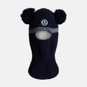 Megzta kepurė-šalikas NEDY, tamsiai mėlyna/pilka, L